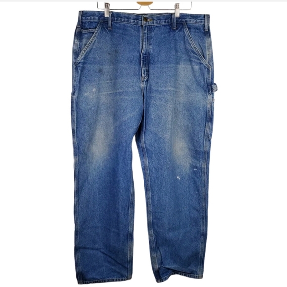 Carhartt Other - Carhartt Men's B237 DST Carpenter Denim Blue Jeans Sz 40 x 32